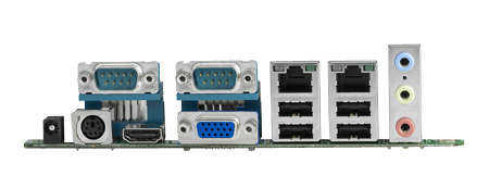 Mobile AMD 6-Watt Dual Core G-Series Mini-ITX Motherboard with CRT/LVDS/HDMI, 6 COM